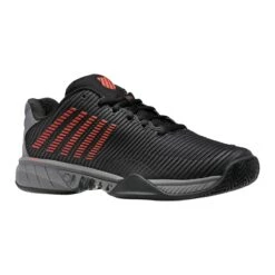 K-Swiss Hypercourt Express 2 Men's Tennis Shoe (Black/Grey/Orange) -Racquetguys 06613 042.01