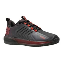 K-Swiss Ultrashot 3 Men's Tennis Shoe (Asphalt/Black/Orange) -Racquetguys 06988 061.01