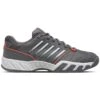 K-Swiss BigShot Light 4 Men's Tennis Shoe (Asphalt/White/Orange) -Racquetguys 06989 010.00
