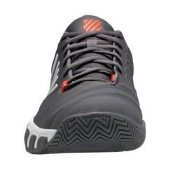 K-Swiss BigShot Light 4 Men's Tennis Shoe (Asphalt/White/Orange) -Racquetguys 06989 010.02