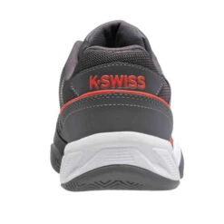 K-Swiss BigShot Light 4 Men's Tennis Shoe (Asphalt/White/Orange) -Racquetguys 06989 010.03
