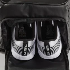 Salming Multi Sport Backpack Racquet Bag (Black) 10 Salming Multi Sport Backpack Racquet Bag (Black) -Racquetguys 1159873 0101 shoe compartment