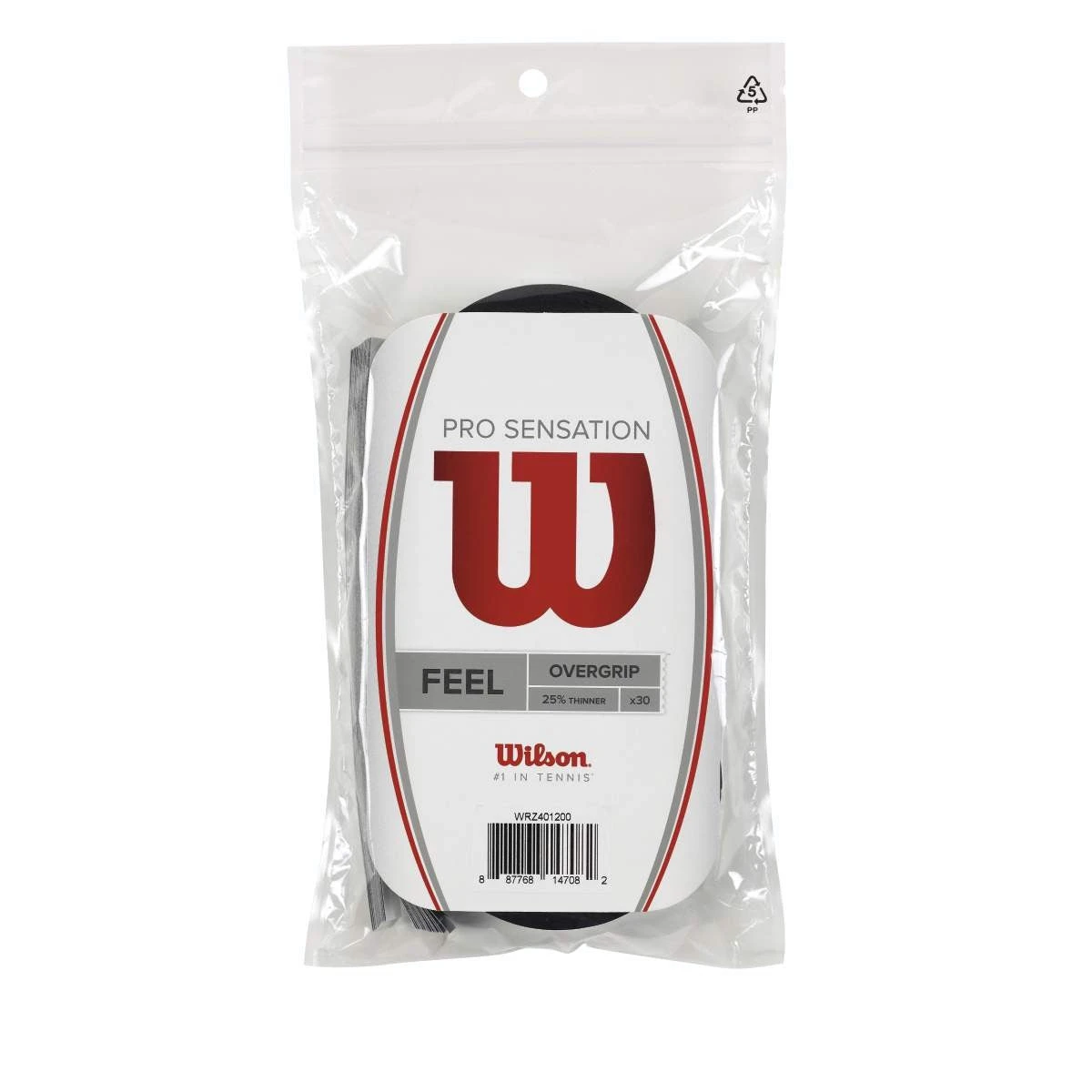 Wilson Pro Sensation Overgrip 30 Pack (Black) 3 Wilson Pro Sensation Overgrip 30 Pack (Black)