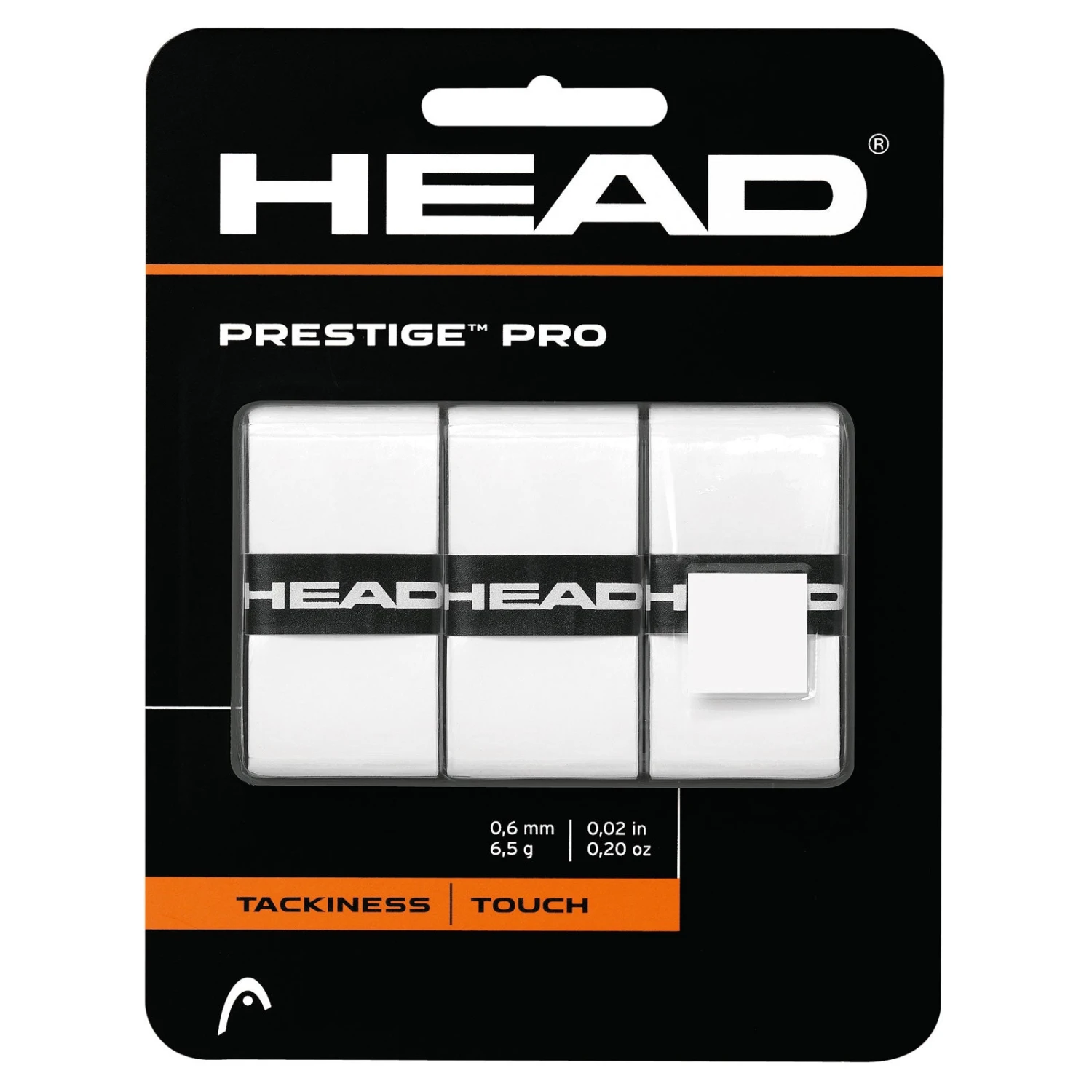Head Prestige Pro Overgrip 3 Pack (White) 3 Head Prestige Pro Overgrip 3 Pack (White)