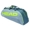 Head Tour Team Extreme Combi 6 Pack Racquet Bag (Yellow/Grey) -Racquetguys 283451 TourTeamExtreme6RCombi GRNY 2021 1