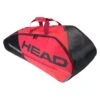 Head Tour Team Combi 6 Pack Racquet Bag (Black/Red) -Racquetguys 283482 Tour Team 6R Combi BKRD 185