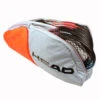 Head Radical Combi 6 Pack Racquet Bag (Grey/Orange) -Racquetguys 283521 3