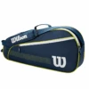 Wilson Junior 3 Pack Bag (Navy/White/Green)