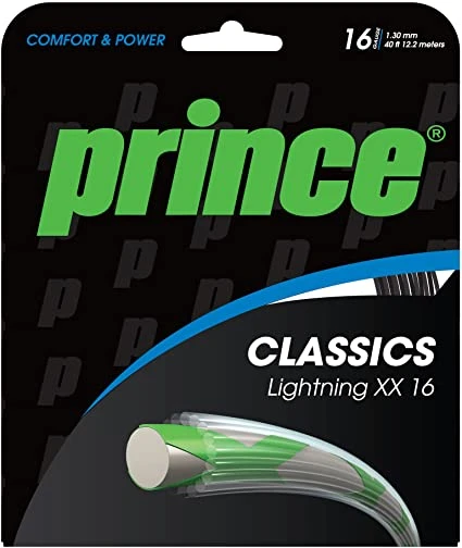 Prince Lightning XX 16/1.30 Tennis String (Black) 3 Prince Lightning XX 16/1.30 Tennis String (Black)