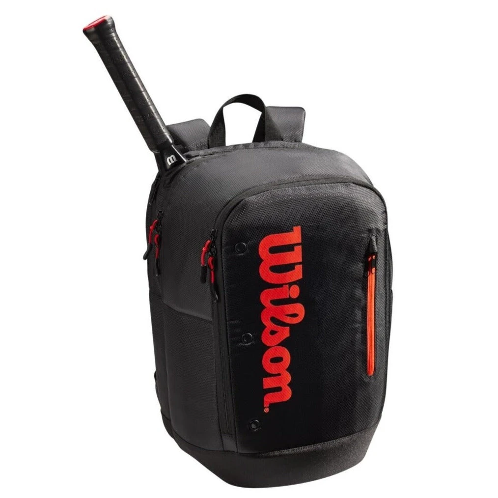 Wilson Tour Backpack Racquet Bag (Black/Red) 3 Wilson Tour Backpack Racquet Bag (Black/Red)