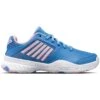 K-Swiss Court Express OMNI Junior Tennis Shoe (Blue/Pink/White) -Racquetguys 86609 454.00