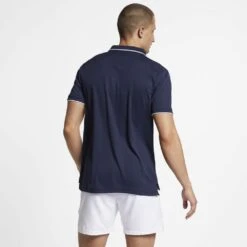 Nike Men's Court Dri-Fit Team Polo (Navy/White) -Racquetguys 939137 452 PHSBM001 1000