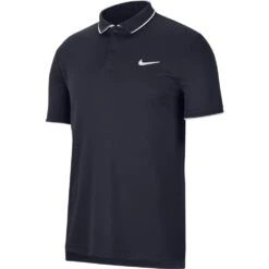 Nike Men's Court Dri-Fit Team Polo (Navy/White)