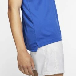 Nike Men's Court Dri-Fit Team Polo (Blue/White) 14 Nike Men's Court Dri-Fit Team Polo (Blue/White) -Racquetguys 939137 480 PHSYM002 1000