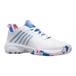 K-Swiss Hypercourt Supreme Women's Tennis Shoe (White/Star Sapphire/Orchid Pink) -Racquetguys 96615 969.01