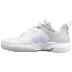 K-Swiss Ultrashot Team Women's Tennis Shoe (White/Lunar Rock/Silver) -Racquetguys 97395 914.04