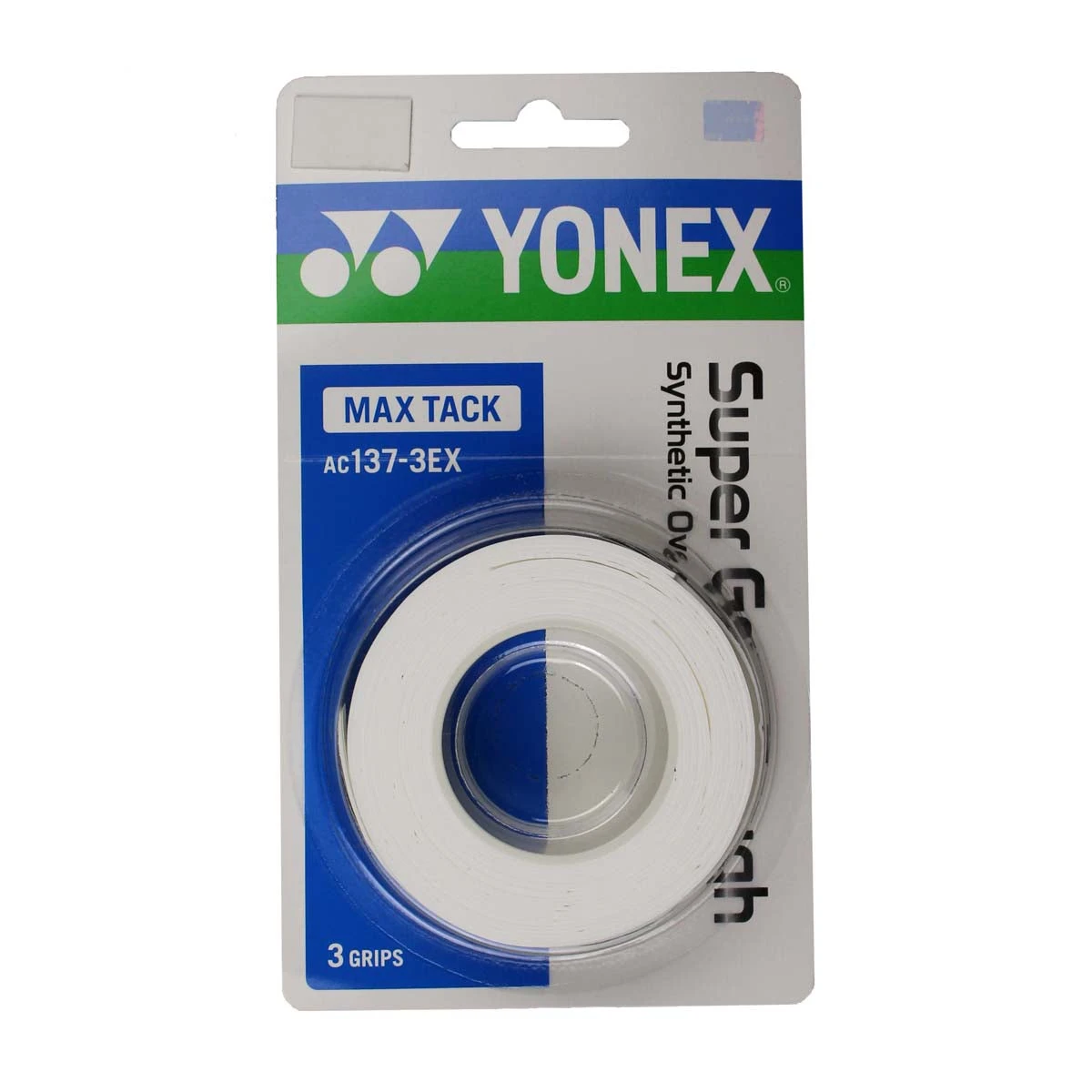 Yonex Super Grap Tough Overgrip 3 Pack (White) 3 Yonex Super Grap Tough Overgrip 3 Pack (White)