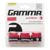 Gamma Supreme Overgrip 3 Pack (Red) -Racquetguys AGSO Red 3 Pack 01