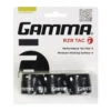 Gamma RZR Tac Overgrip 3 Pack (Black) -Racquetguys ARZTO Black 01.default