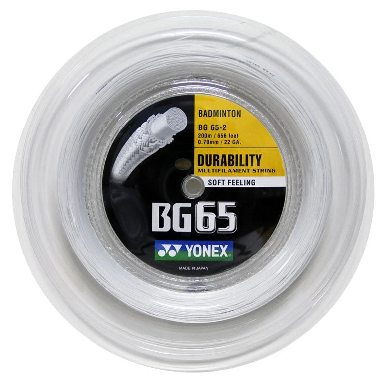 Yonex BG 65 Badminton String Reel (White) 3 Yonex BG 65 Badminton String Reel (White)