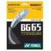 Yonex BG 65Ti Badminton String (White) -Racquetguys BG65TI10 white