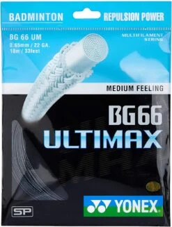 Yonex BG 66 Ultimax Badminton String (Black)
