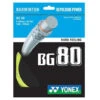 Yonex BG 80 Badminton String (Yellow) -Racquetguys BG80Yellow