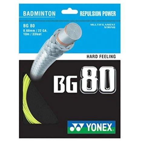 Yonex BG 80 Badminton String (Yellow) 3 Yonex BG 80 Badminton String (Yellow)