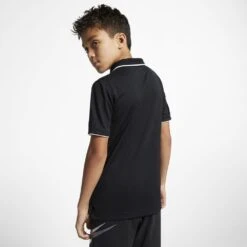 Nike Boy's Court Dri-Fit Team Polo (Black/White) -Racquetguys BQ8792 010 PHSBM001 1000