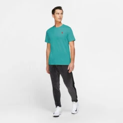 Nike Men's Court Top (Washed Teal) -Racquetguys BV5809 392 PHSYM002 3144