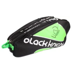 Black Knight Triple Racquet Bag (Black/Green) -Racquetguys Black Knight BG 637 1