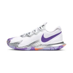 Nike Air Zoom Vapor Cage 4 Women's Tennis Shoe (White/Purple) -Racquetguys CD0431 103 PHSLH000 3144
