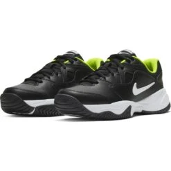 Nike Court Lite 2 Junior Tennis Shoe (Black/White) -Racquetguys CD0440 007 PHCFH001 1000