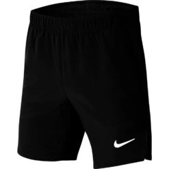 Nike Boy's Court Flex Ace Shorts (Black/White) -Racquetguys CI9409 010 PHSFH001 1000