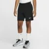 Nike Boy's Court Flex Ace Shorts (Black/White) -Racquetguys CI9409 010 PHSFM001 1000