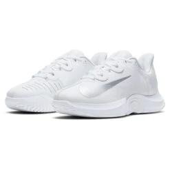 Nike Air Zoom GP Turbo Women's Tennis Shoe (White/Silver) -Racquetguys CK7580 104 PHCFH001 3144