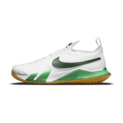 Nike React Vapor NXT Women's Tennis Shoe (White/Gold/Green) -Racquetguys CV0742 114 PHSLH000 3144