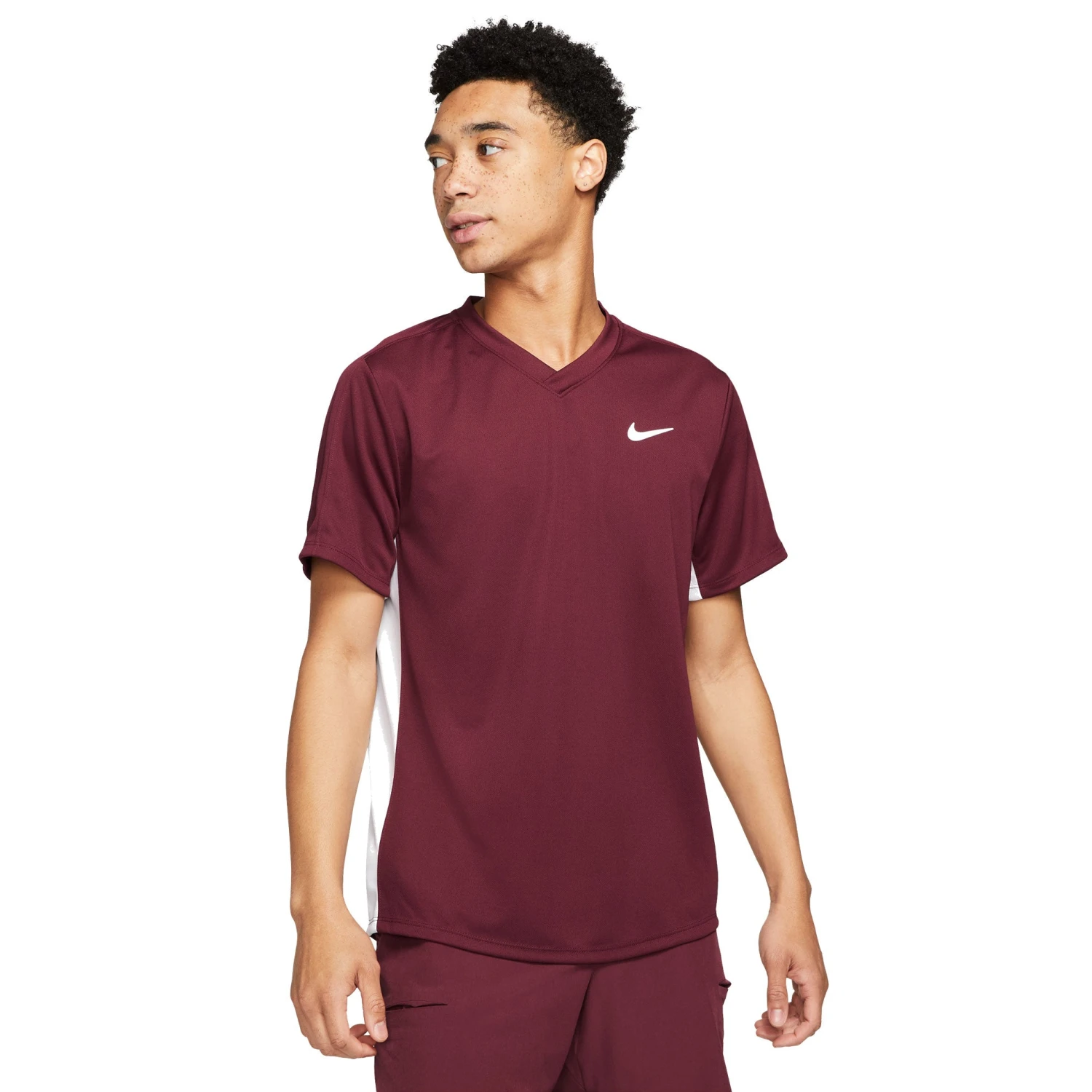 Nike Men's Dri-FIT Victory Top (Beetroot/White) 3 Nike Men's Dri-FIT Victory Top (Beetroot/White)