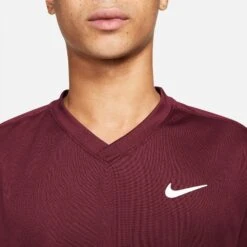 Nike Men's Dri-FIT Victory Top (Beetroot/White) 9 Nike Men's Dri-FIT Victory Top (Beetroot/White) -Racquetguys CV2982 638 PHSYM001 3144