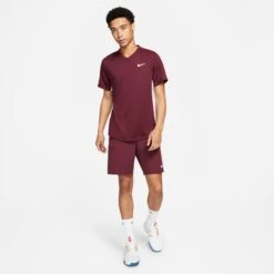 Nike Men's Dri-FIT Victory Top (Beetroot/White) 11 Nike Men's Dri-FIT Victory Top (Beetroot/White) -Racquetguys CV2982 638 PHSYM003 3144