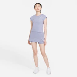 Nike Women's Dri-FIT Victory Top (Indigo Haze/White) -Racquetguys CV4790 519 PHSYM002 3144