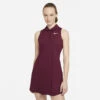 Nike Women's Victory Polo Dress (Deep Beetroot/White) -Racquetguys CV4837 638 PHSFM001 3144