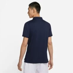 Nike Men's Dri-FIT Victory Polo (Obsidian/White) -Racquetguys CW6849 451 PHSBM001 3144