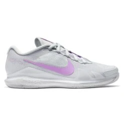 Nike Air Zoom Vapor Pro Women's Tennis Shoe (Light Grey/Fuchsia/White)