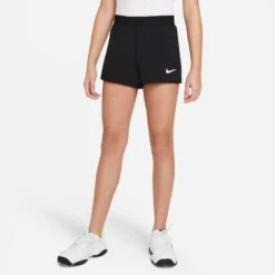 Nike Girls' Dri-FIT Victory Shorts (Black/White) -Racquetguys DB5612 010 PHSFM001 3144