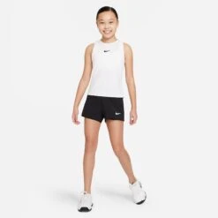 Nike Girls' Dri-FIT Victory Shorts (Black/White) -Racquetguys DB5612 010 PHSYM004 3144