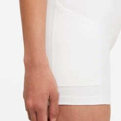 Nike Women's Dri-FIT Club Tennis Skirt (White/Black) -Racquetguys DB5935 100 PHSYM003 3144