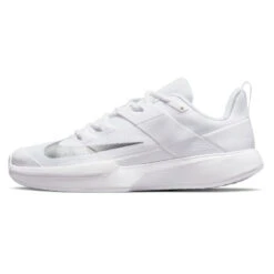 Nike Vapor Lite Women's Tennis Shoe (White/Silver) -Racquetguys DC3431 133 PHSLH000 3144