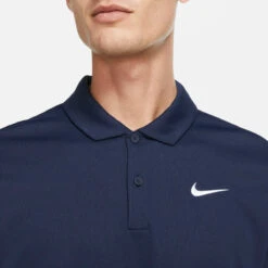 Nike Men's Dri-FIT Victory Solid Polo (Obsidian/White) -Racquetguys DH0857 451 PHSYM001 3144