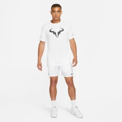 Nike Men's Dri-FIT Rafa Top (White/Black) -Racquetguys DJ2582 101 PHSYM002 3144